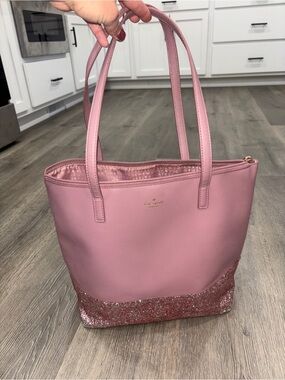 Kate Spade Greta Court Penny Glitter Tote